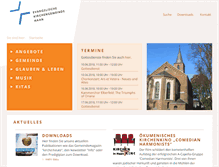 Tablet Screenshot of ev-kirche-haan.de